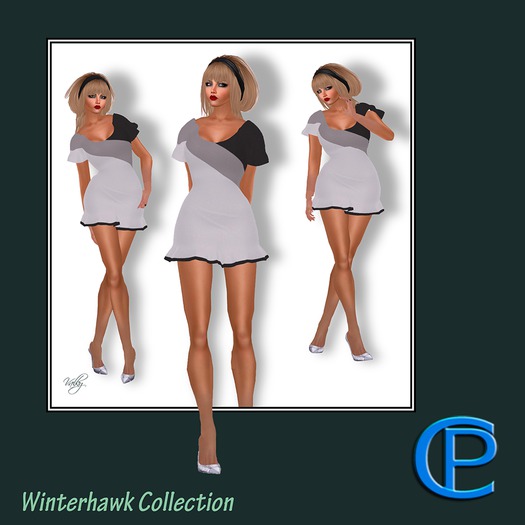 C&P Layered Dress - pink/black