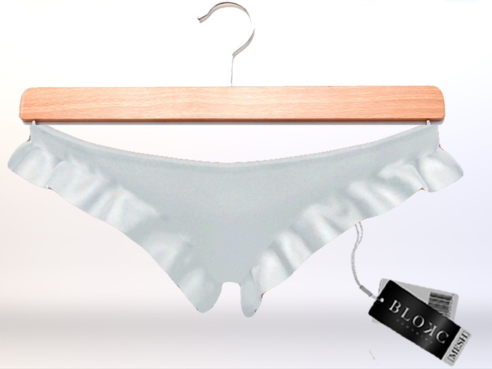 BLOKC Ruffled Panties - White