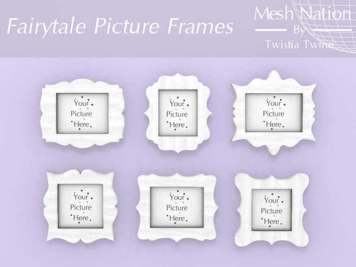 * Mesh Nation * FULL PERMISSIONS Fairytale Frames