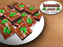 St. Patrick's Day Shamrock Brownies (mod/trans)