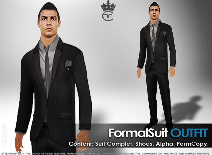 " Formal Suit " : BLACK