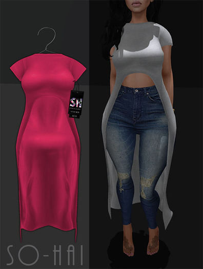 . So-Hai . T-Dress Pink (Wear)