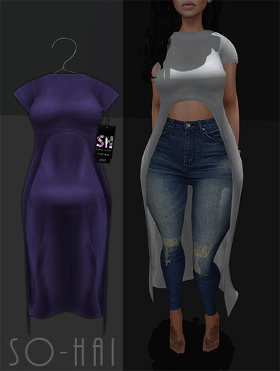 . So-Hai . T-Dress Navy (Wear)