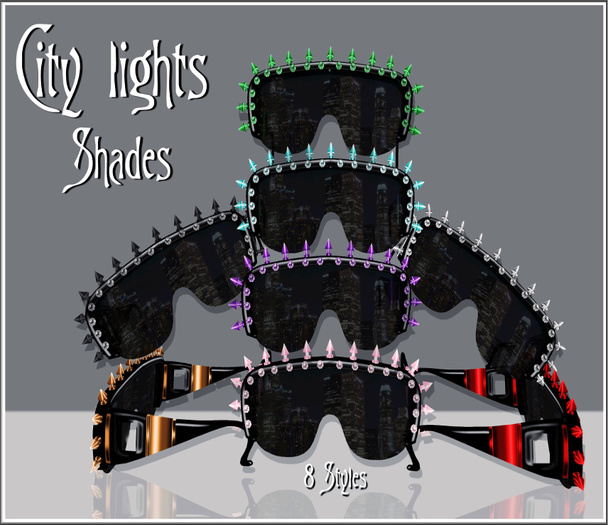 CITY LIGHTS SHADES-BLACK