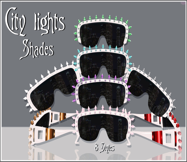 CITY LIGHTS SHADES-WHITE