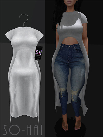 . So-Hai . T-Dress White (Wear)
