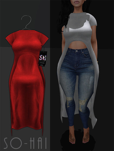 . So-Hai . T-Dress Red (Wear)