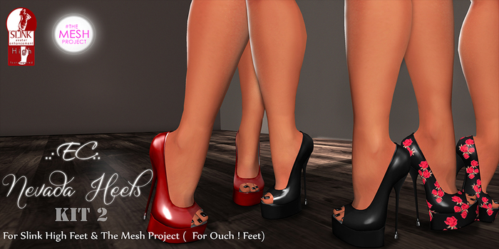 %.:EC:. Bag Nevada Heels Kit 2 [ For Slink High Feet ]