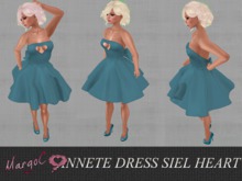ANNETE DRESS SEABLUEHEART- MargoC
