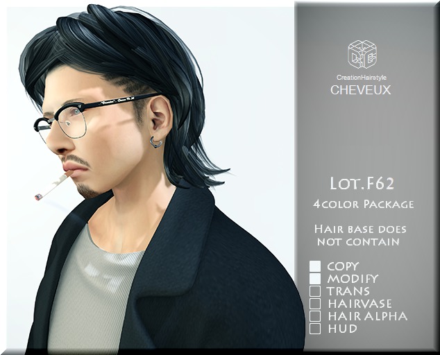 .:CHEVEUX:.F062 Hair Silver-2