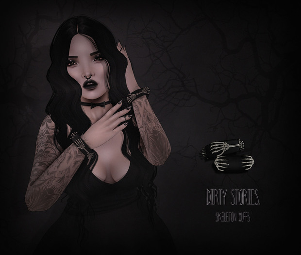 .DirtyStories. Skull Cuffs