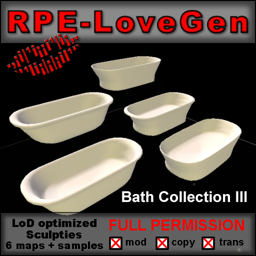 RPE-Bath Collection III - Full Perm Sculpties Updated