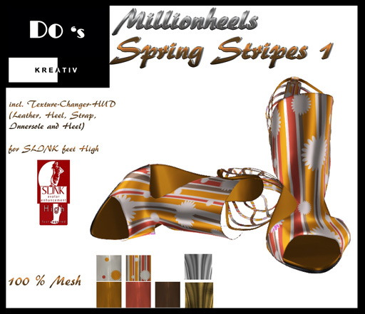 .:Do's:. Spring Stripes Heels 1