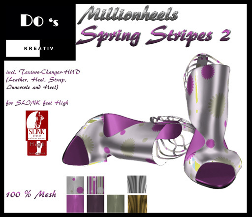 .:Do's:. Spring Stripes Heels 2