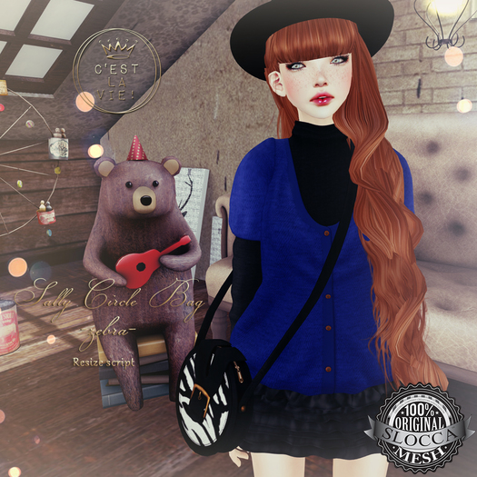 ::C'est la vie !:: Sally Circle Bag(Zebra)mesh