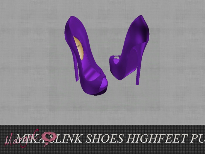 MIKA SLINK SHOES HIGH FEET PURPLE - MargoC