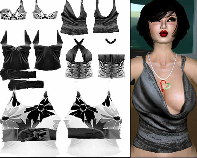 LIMITED PRICE *HB* Package of Tops TEMPLATE Full Perm TGA Files