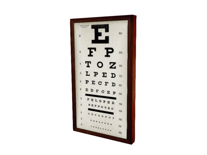 Illuminated Optometry Chart MT