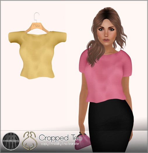 SYSY's - Cropped Tee - Yellow