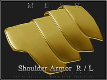 T-3D Creations [ Shoulder Armor 003 R / L ]  Micro MESH - Full Perm -
