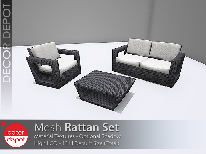 [DD] - FULL PERM  Rattan Set