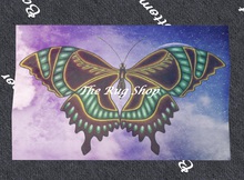 Fantasy Butterflies Mesh mat [brown & green]  #11, Mesh (mod& trans)