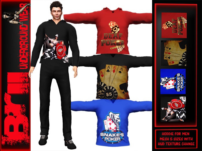 **POKER PRO HODDIE TECTURE CHANGE FOR MEN **