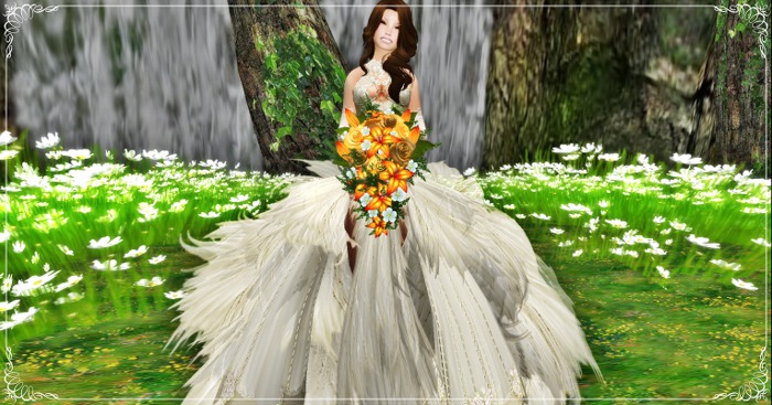 Wedding Bouquets unicolor orange