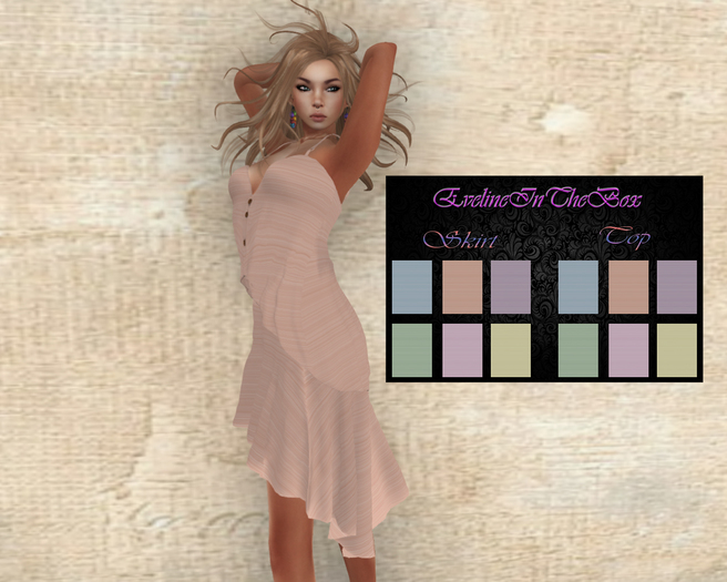 Backdrop Skirt and Top w/Hud in 6 Colors