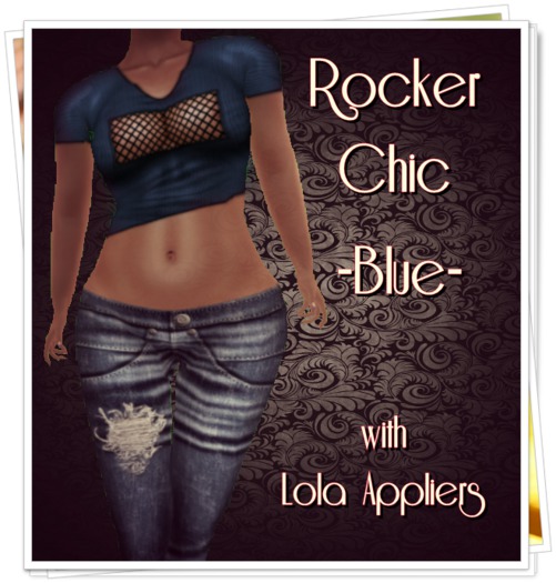 JL-Rocker Chic Outfit with Lola Appliers -Blue- (box)
