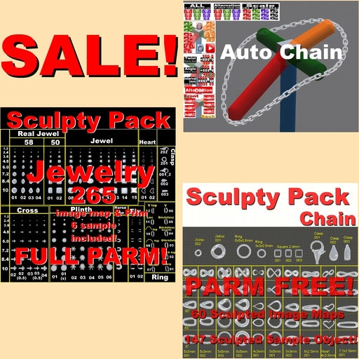 small Lemon Sculpty Pack Jewelry+Chain & Auto Chain(WS3)
