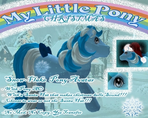 SNOW-FLAKE PONY AVATAR