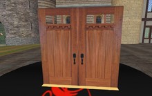 Premium Craftsman Door Log Cabin Door Double Door w 2 Door Script Versions D0143