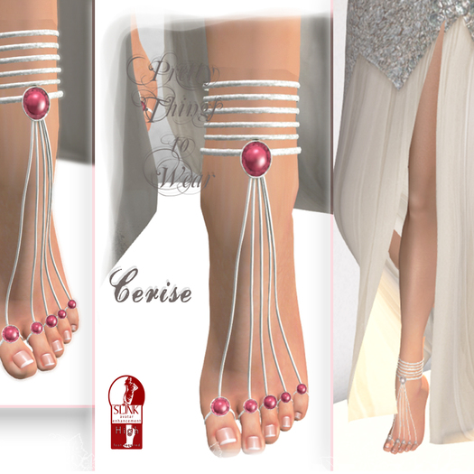 II Cerise Slink Wired Slippers