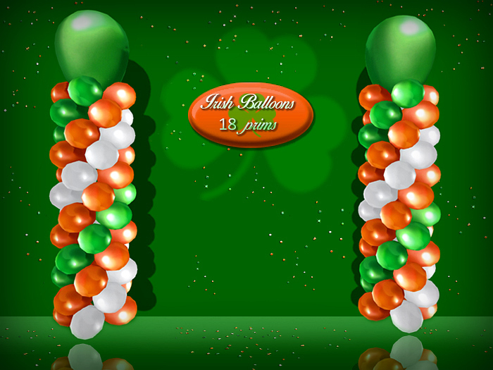 St. Patrick's Day Balloon Column Decor