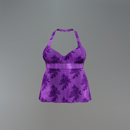 Purple Lace Mesh Halter box