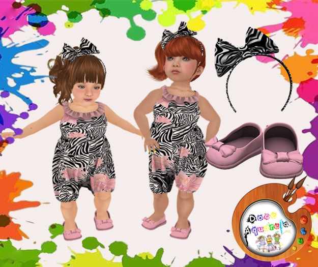 {**}DOCE AQUARELA{**} Zebra *Toddleedoo baby*