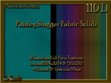 Paisley Stagger Solids Seamless Textures Materials Ready Full Perms 1024x1024 & 512x512