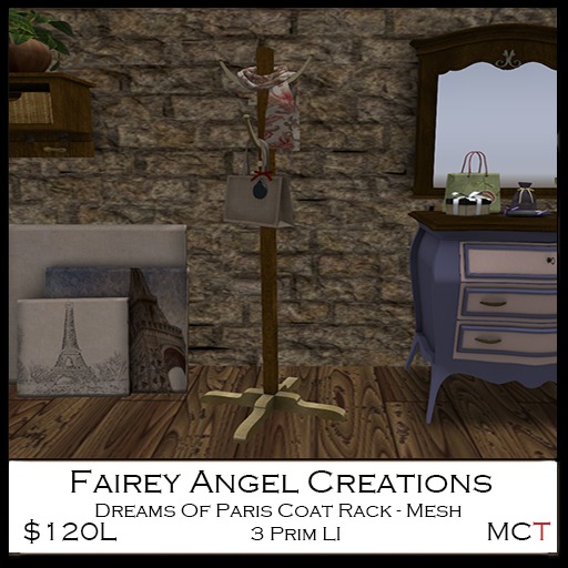 FAC Dreams Of Paris Coat Rack 120L