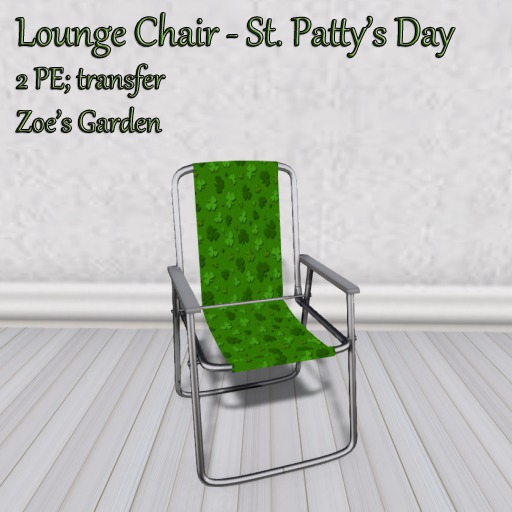 *ZG* Lounge Chair - St Patty's Day