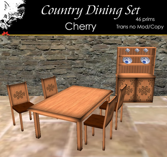 Pestique Country Dining Set in Cherry