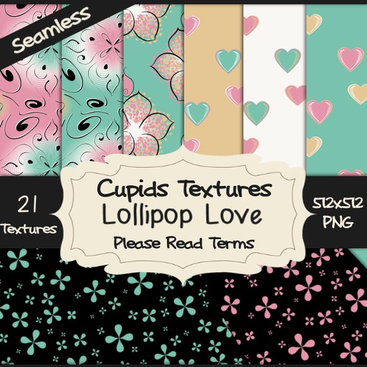 *Cupids Textures * 21 Lollipop Love
