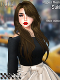=DeLa*= Mesh Hair "Suki" Blacks and Whites