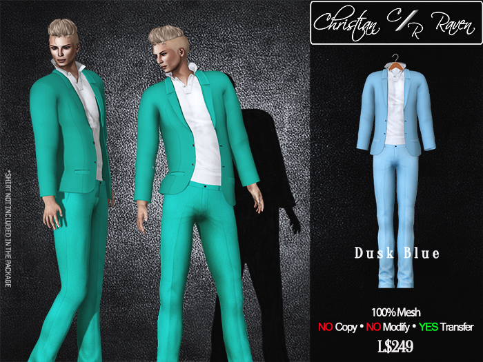 Mesh Suit  Dusk Blue
