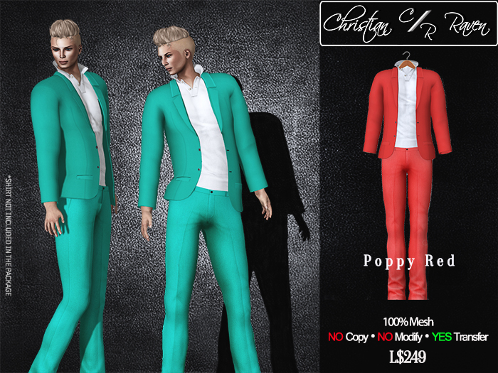 Mesh Suit Poppy Red
