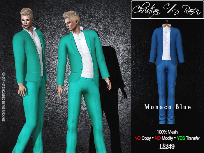 Mesh Suit Monaco Blue