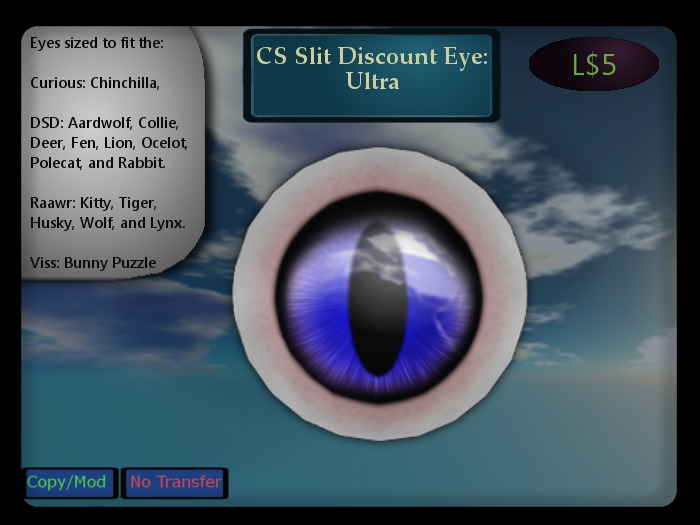 CS_Slit Eye, Discount, Ultra (Boxed)