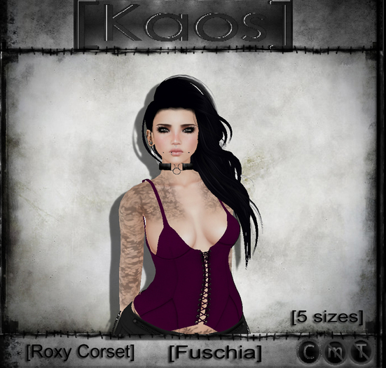 [Kaos] Roxy Corset - Fuschia