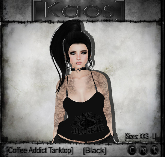 [Kaos] Coffee Addict Tanktop - Blue