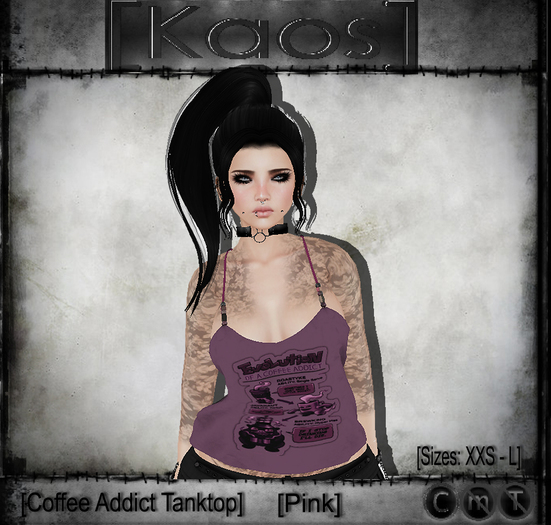 [Kaos] Coffee Addict Tanktop - Blue